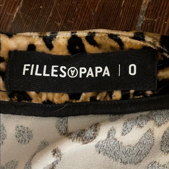 Filles A Papa Velvet Leopard Tie Top - Picture 4 of 4